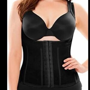 Black Rago Cortland Shapewear Corset Torsette Plus Size 9X Firm control